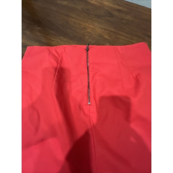 Parophase Skirt Women 6‎ Red Pencil Knee Length Work Career Wear - Picture 7 of 7